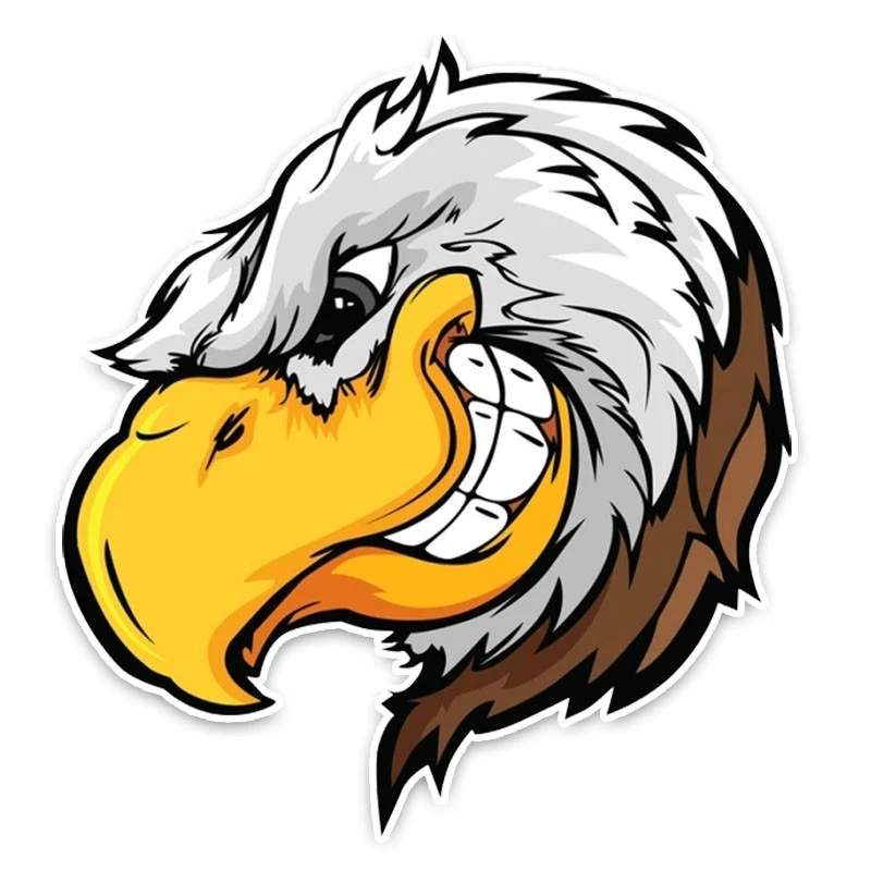 S50064#13/15/17CM Personality PVC Decal Unique Eagle Motorcycle Car Sticker on Motorcycle Laptop Decorative Accessories