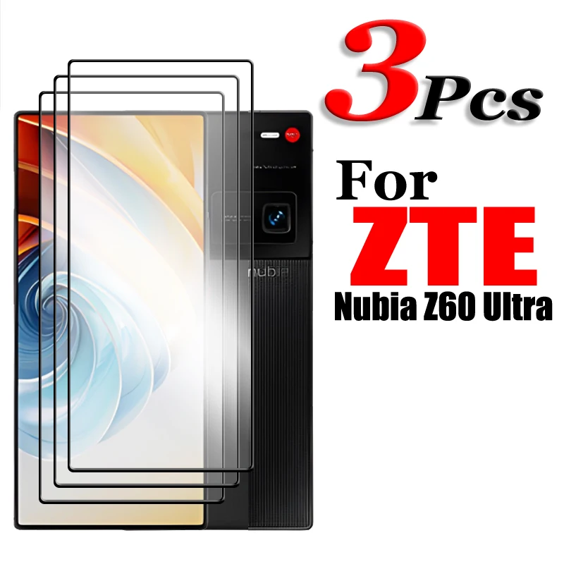 4/3/2PCS For ZTE nubia Z60 Ultra Tempered Glass For ZTE nubia Z60 Ultra 5G Screen Protector HD Full Cover Protective Glass