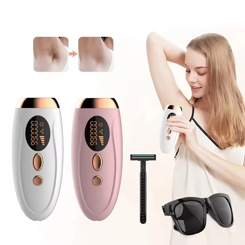 Easy Use Handheld IPL Laser Epilator Simple Painless Permanent Hair Removal Device for Facial & Body Home Use