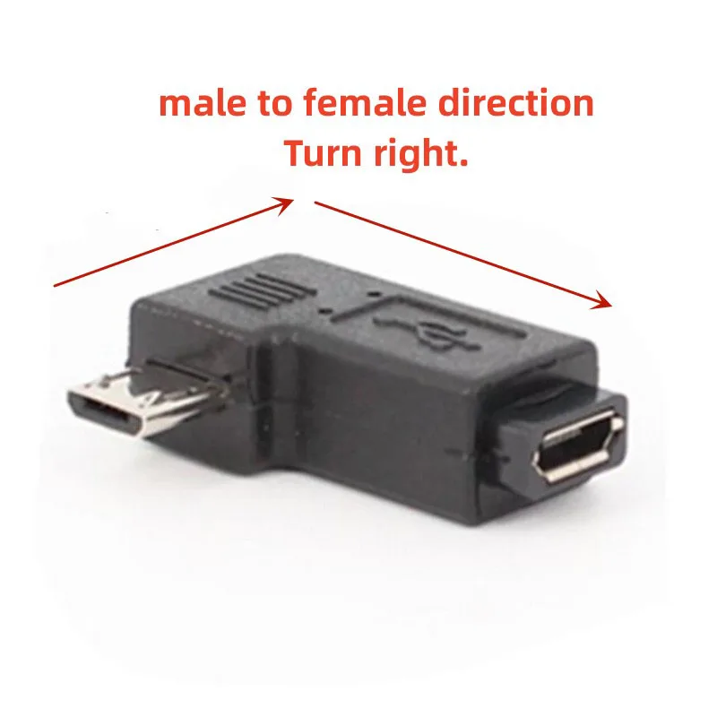 

90 degree right bend MICRO USB revolution MICRO USB female adapter extension head USB adapter connector charging data C2