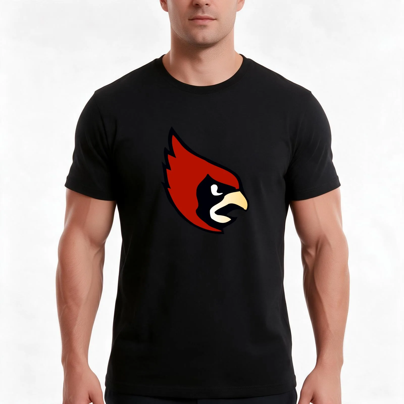 Cardinals Catholic Washington T-Shirt, Summer Casual Cotton Tee, Oversized Streetwear Tops, Vintage Graphic Print, 100% Cotton