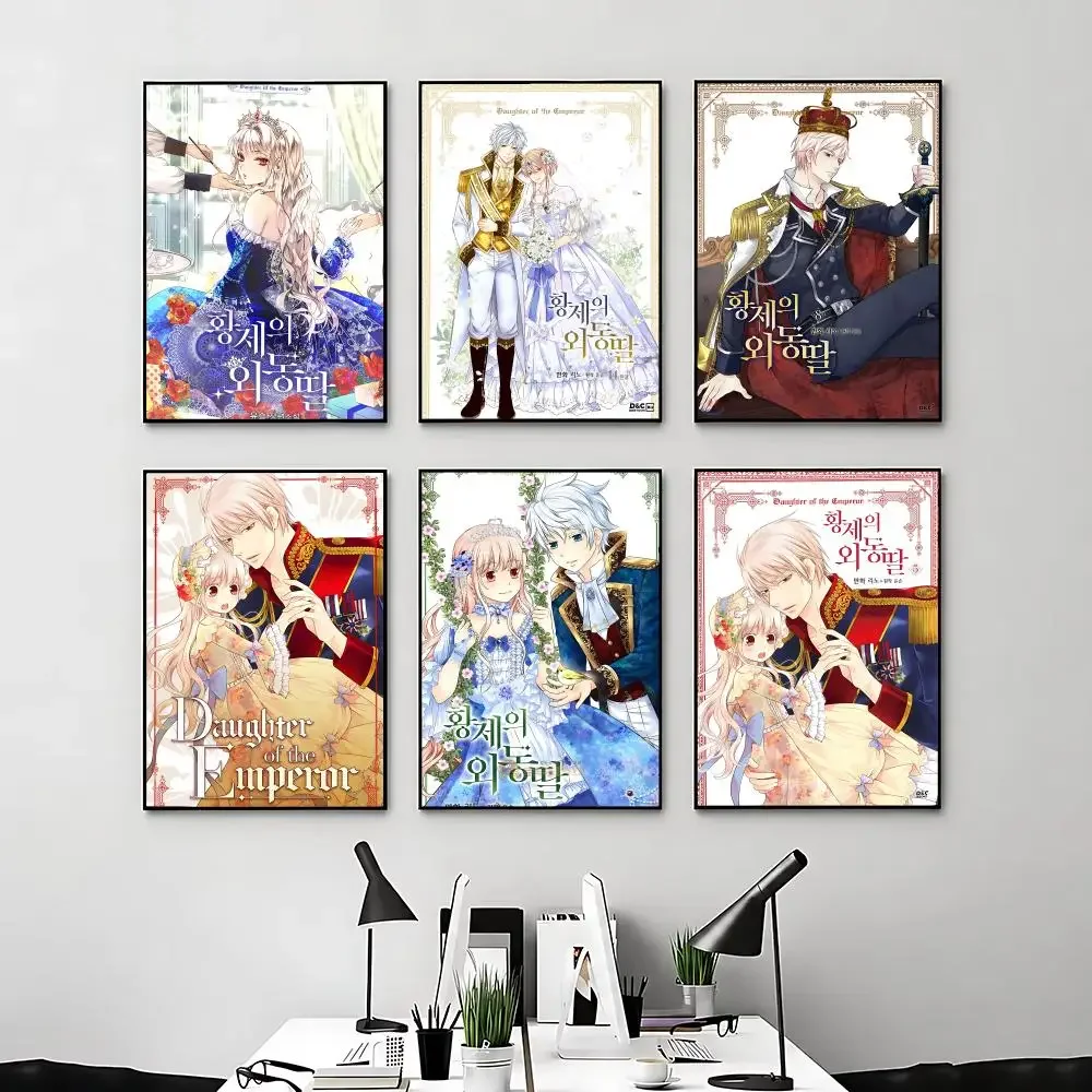 Póster de la serie manhwa La única hija del emperador, decoración de habitación de anime, decoración de pared, mochila, arte mural musical