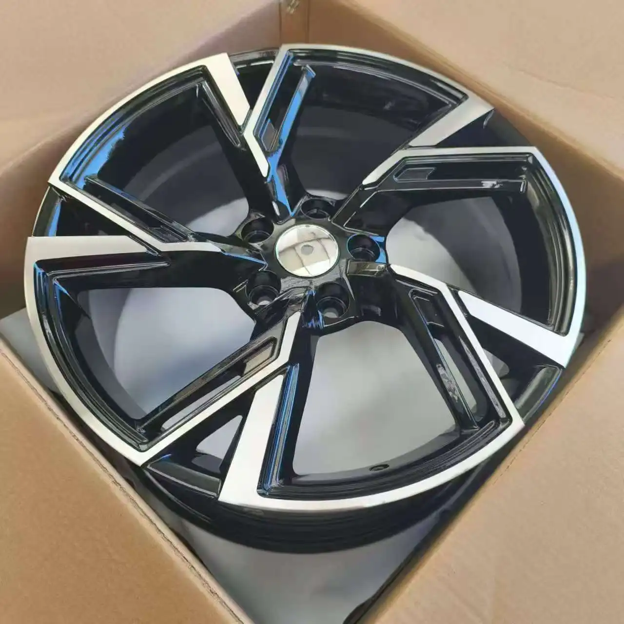 High Quality 17/18/19 Inch Alloy Wheels for Passenger Cars 18 Inch Deep Dish Rims with 5 Holes  for AUDI Volkswagen