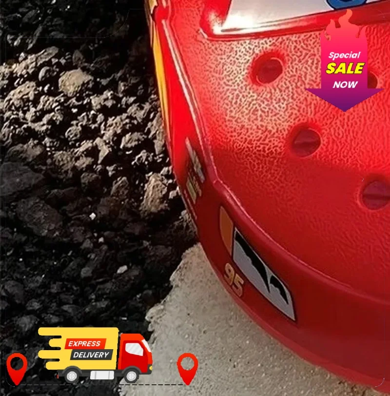 Pantuflas de dibujos animados impermeables de EVA, sandalias de exterior con estampado de coche, sandalias casuales para adultos, adecuadas para la playa, zapatos casuales con correa al tobillo, regalo.