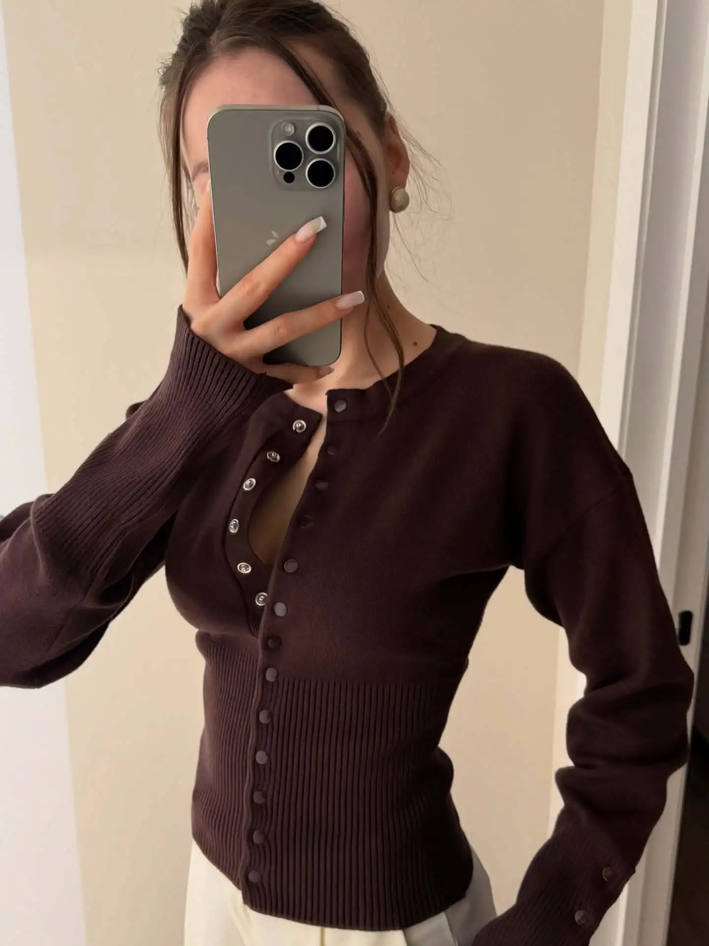 

Повседневный длинный вязаный кардиган све, женский круглый свитер с открытой передней частью, мягкое полиэфирное волокно, эластичный стандартный крой, чистый цвет