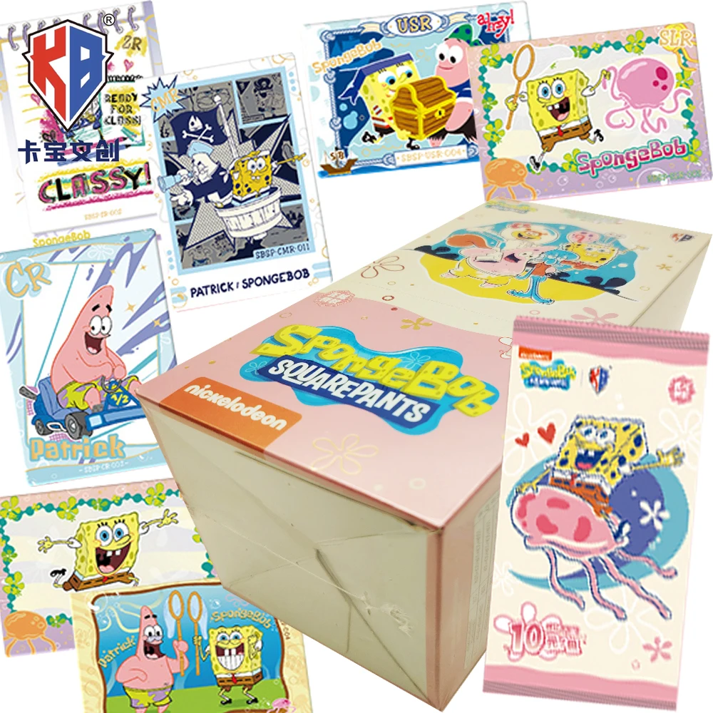 

New Kabao Original SpongeBob SquarePants Collection Cards Classic Childhood Comedy Animated Character Exquisite Theme Cards Gift