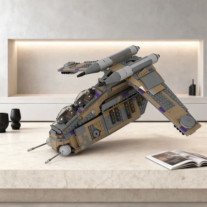 

1068pcs MOC Covert Ops Republic Gunship Star Battle Model Building Blocks Architecture Toys Christmas Gifts Education Kids DIY