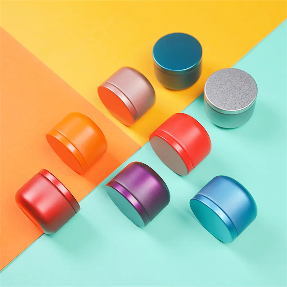 Multi-color Tea Cans Small Portable Tin Cans Tea Cans Empty Tins Tin Cans Tea Box Iron Box Candy Gift Sealed Jar Packing Boxes