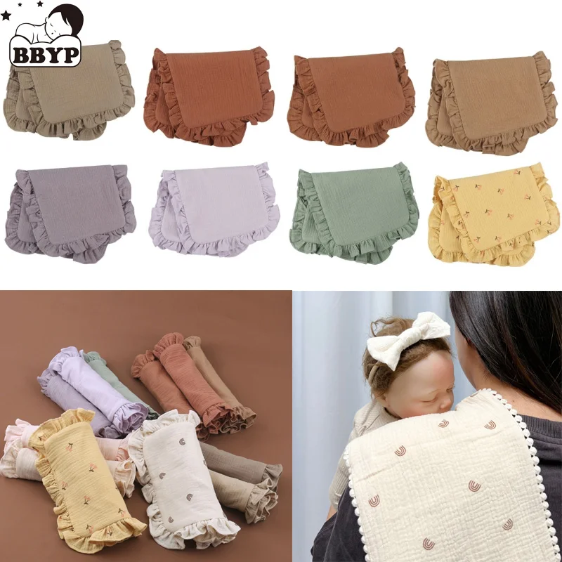 

Cotton Gauze Kerchief Bib Newborn Face Towel Wash Burp Cloth Neck Scarf Pillow Cover Absorbent Boys Girls Handkerchief