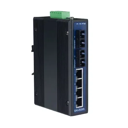 

Advantech EKI-2526S EKI-2526M PI ST 4 Electrical 2 Optical Port Unmanaged Industrial Ethernet Switch