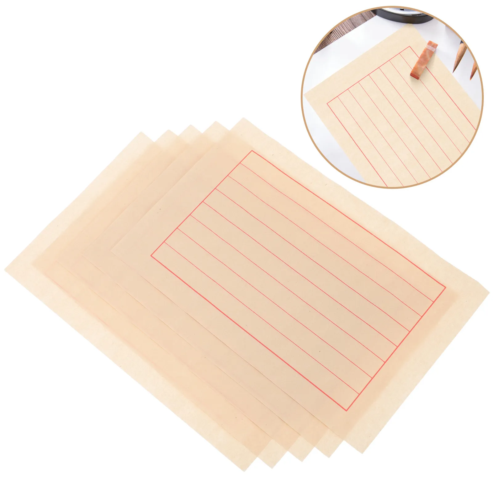 50Sheets Calligraphy Paper for Writing Professional Chinese Calligraphy Paper Sheets Smooth Delicate Texture Ideal for Daily