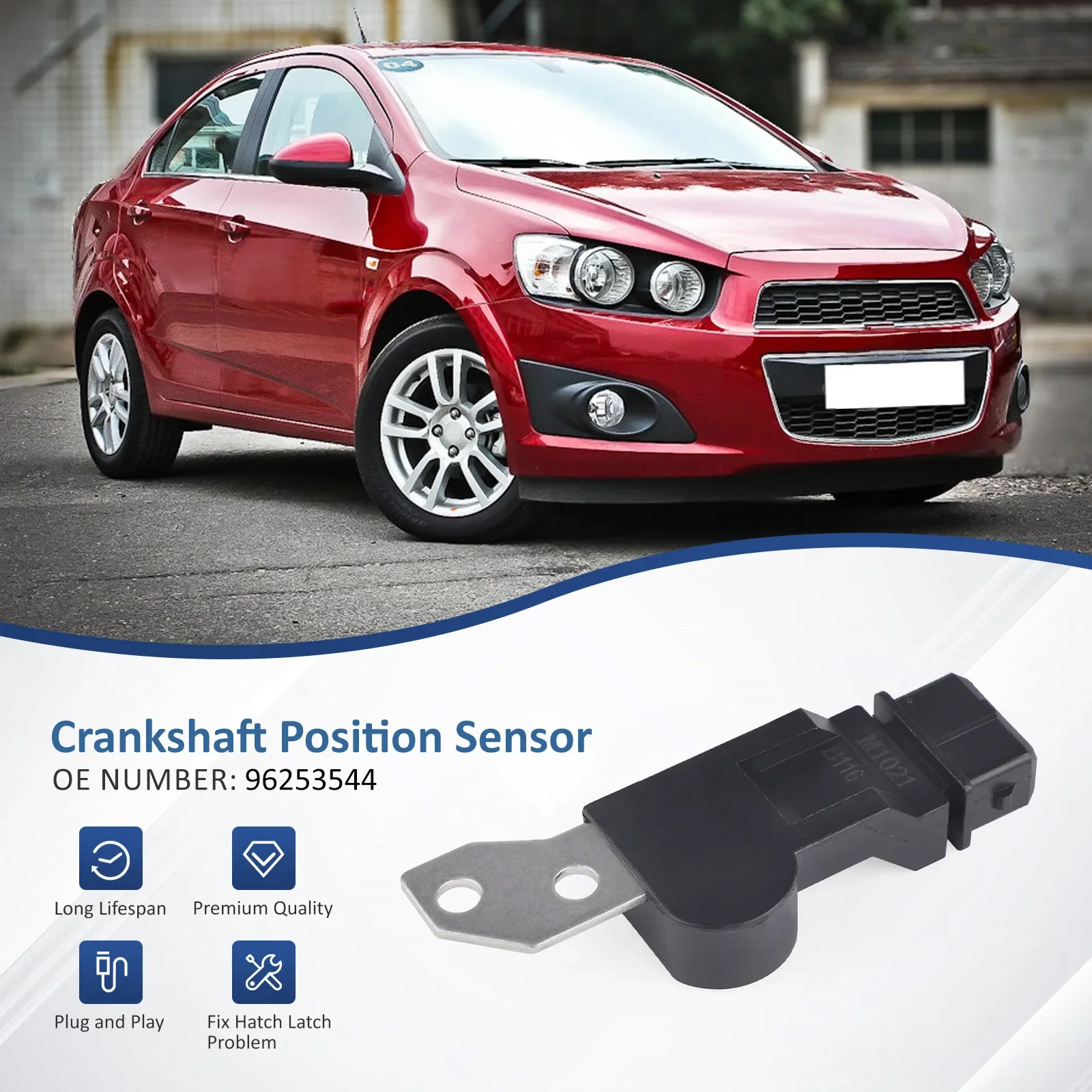 Sensor Posisi Poros Nok CNSPEED untuk Chevy Aveo 2004-2008 1,4L 1,6L Pontiac Wave 2005-2008 1,6L 96253544 PC592 SU8901 213470