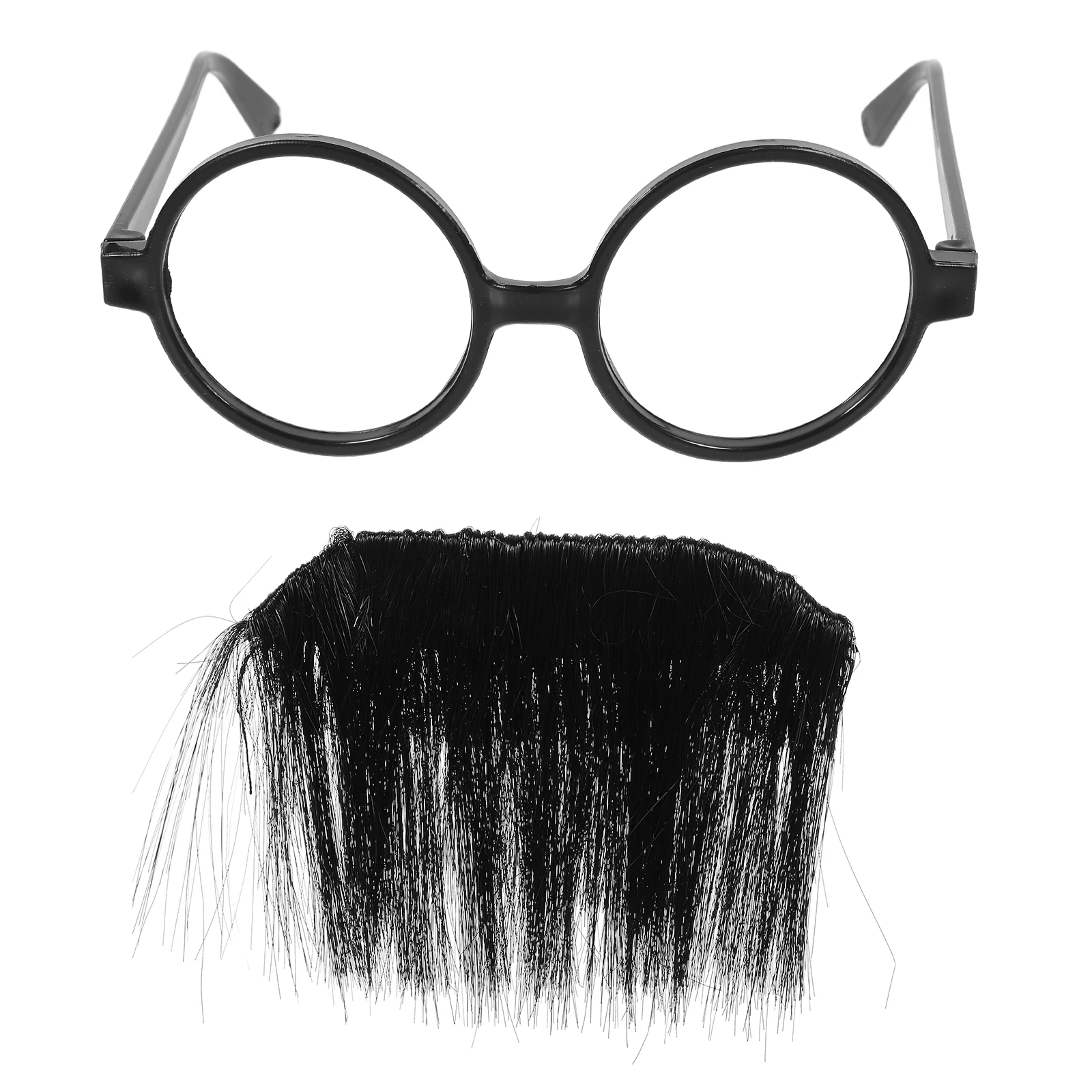 

2Pcs Halloween Realistic Mustache Glasses Black Beard Cosplay Props Accessories For Party Fancy Dress Celebration Masquerade