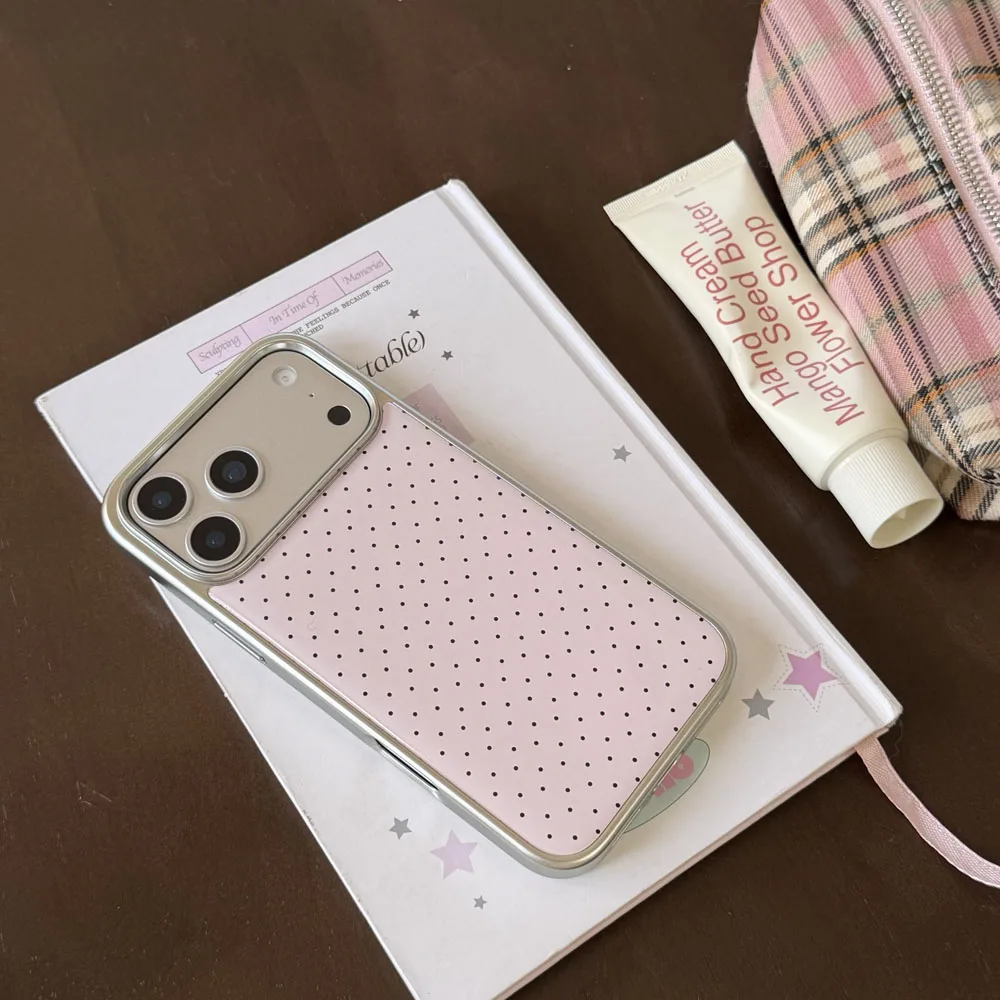 Luxuriöse INS Koreanische Polka Dot Handyhülle für iPhone 17 16e 16 15 14 13 12 11 Pro Max X XR Air Plus – Coole, transparente, weiche Rückseite