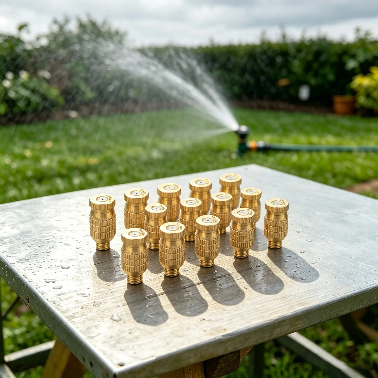 Spray Head Atomizing Nozzle Brass Outdoor Patio 10PCS High And Low Pressure Misting Cooling System Misting Nozzle Spray Head