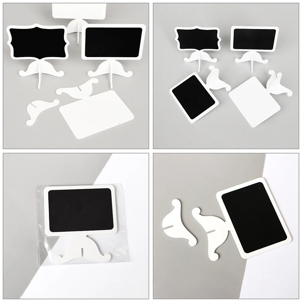 

20pcs Mini Chalkboard Sign Small Writable Wood For Food Buffet Brunch Compact Portable Creative Blackboard Suitable
