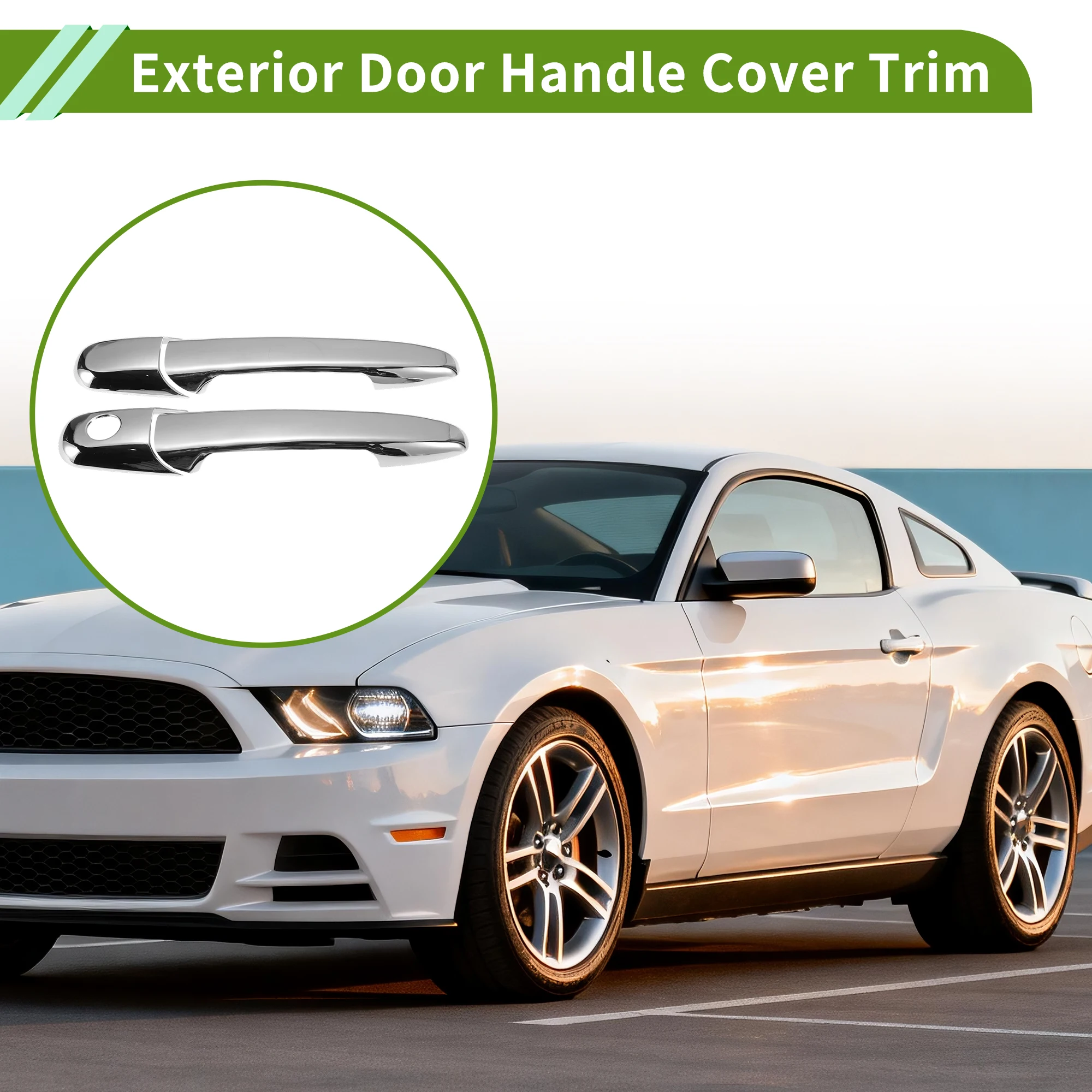 

Накладки на внешние ручки дверей UXCELL (передние левая и правая) для Ford Mustang 2009-2014, 1 комплект