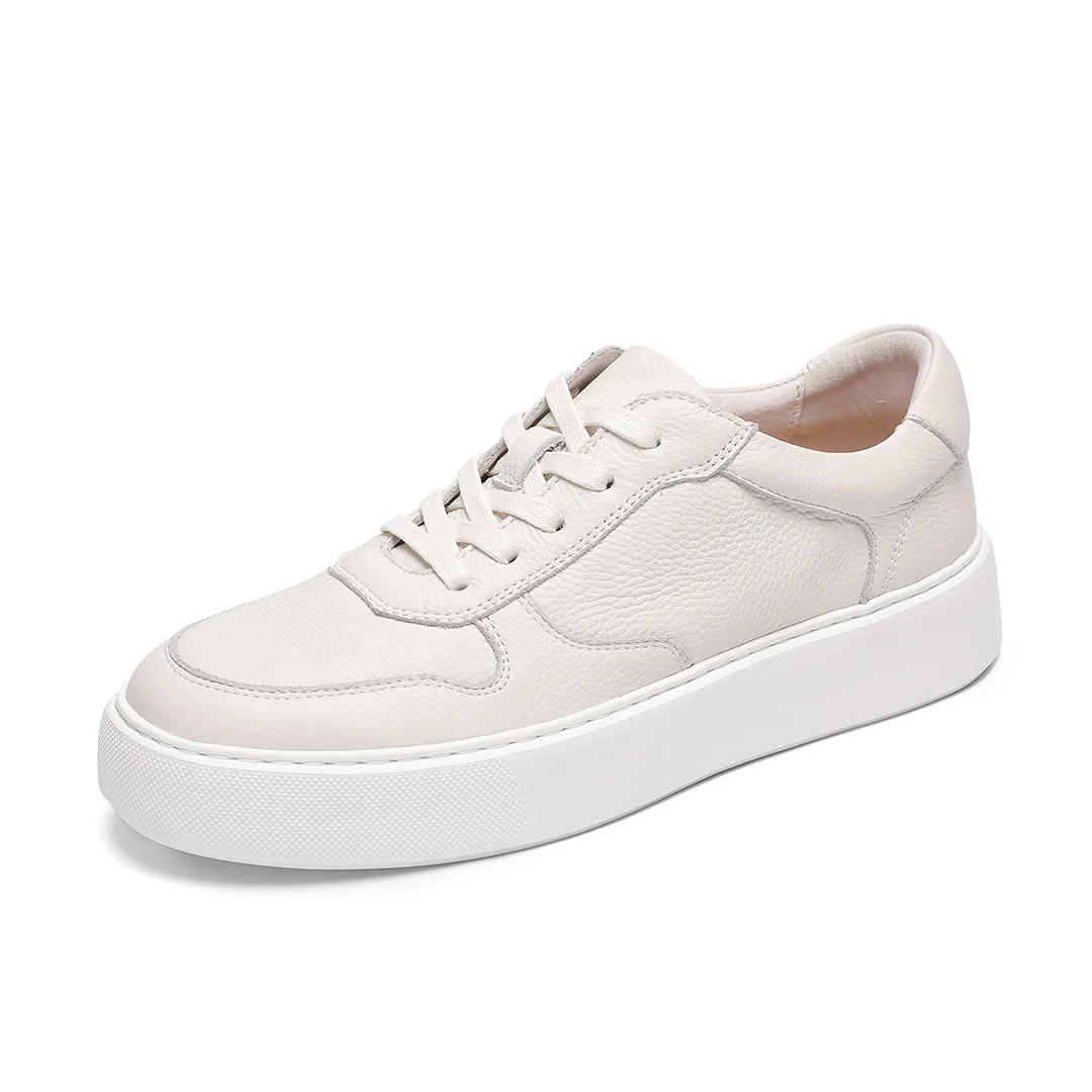 

Casual Skateboard Shoes Men Solid Leisure Sneakers Male Outdoor Shoe New Genuine Leather Men All-match Footwear Walking Shoes