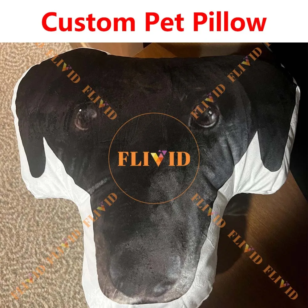 

Custom 3D Pet Animal Photo Pillow Cat/Dog Lover Memorial Cushion Creative Gift Personalized Animals Pillows Sofa Throw Pillow