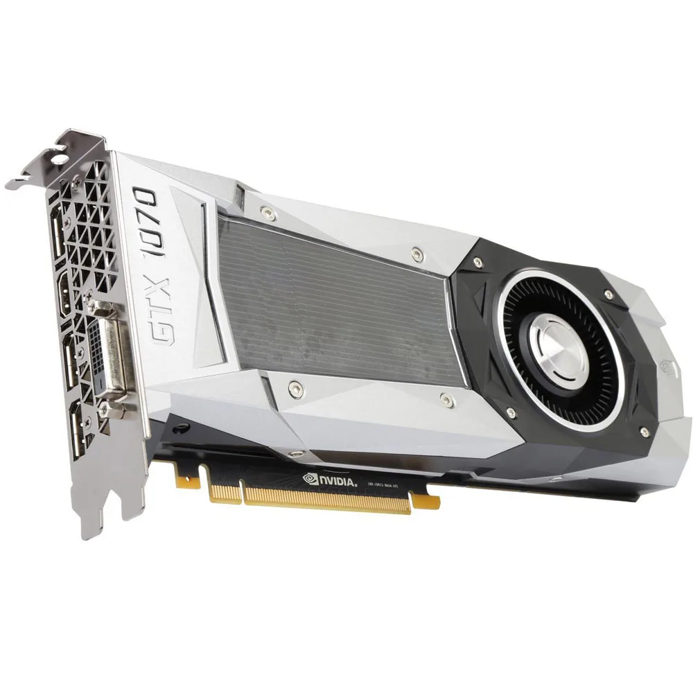 การ์ดจอ GPU สำหรับเล่นเกม1070Ti 8GB, การ์ดจอ GeForce GTX1070 GTX1070Ti กราฟิกเกมคอมพิวเตอร์ตั้งโต๊ะ