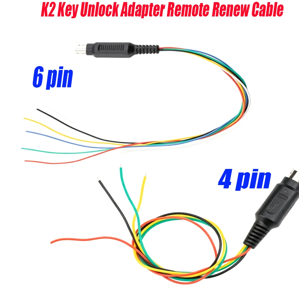 6Pin K2 Key Unlock Renew Cable Auto Key Reset Renew Wiring Harness Diagnostic Tool Cable Car Key Programming Reset