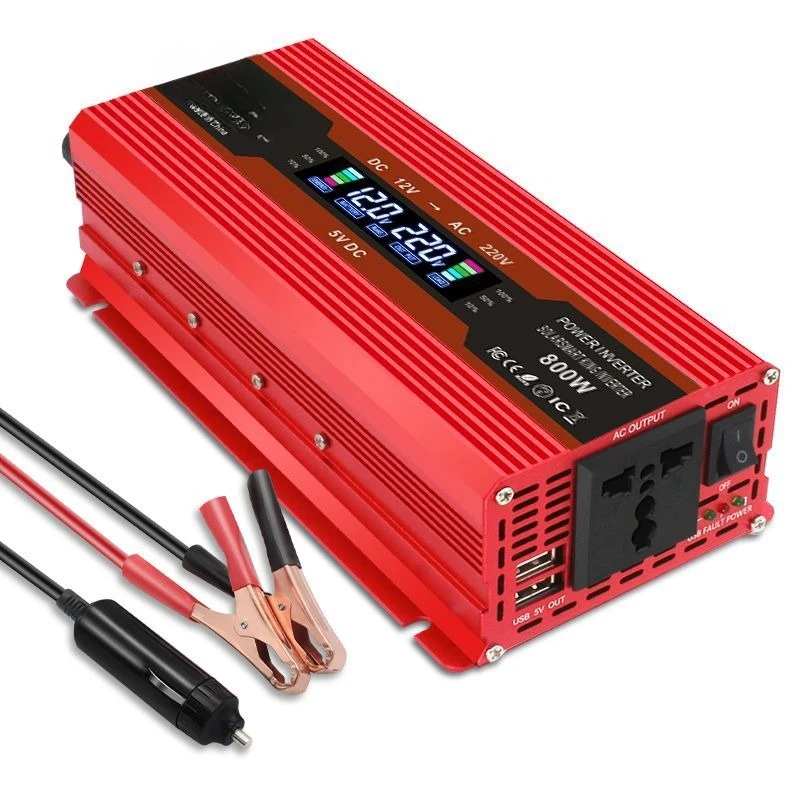 

Modified sine wave 800w2000W switching power supply LCD LCD 12/24V to 110-240V inverter