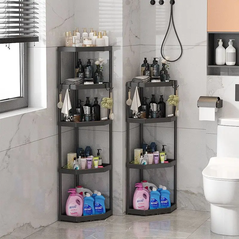 

Bathroom storage rack Bathroom corner rack Non punching shower supplies storage rack Bathroom storage rack New style