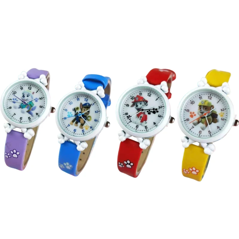 باو باترول مارشال الاطفال الساعات أنيمي سيليكون حزام صبي فتاة ساعات المعصم الكرتون الأطفال للماء ساعة كوارتز الهدايا #1