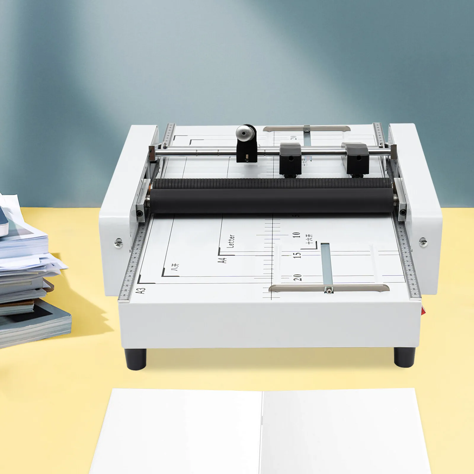 

2-In-1 Folding & Binding Machine 200-300 Books/H Speed, 20 Sheets Binding & 14 Sheets Folding Capacity For Efficient Processing