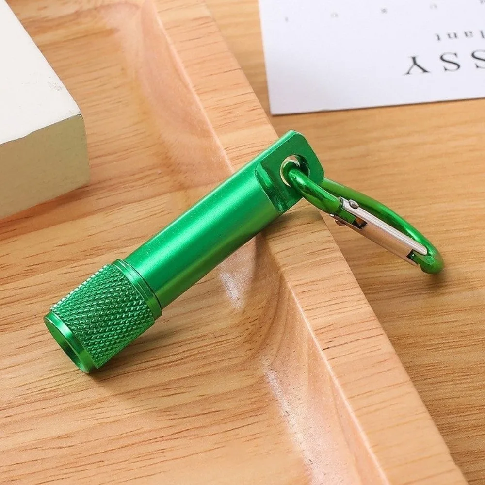 

Super Bright Mini Torch with Carabiner Battery Powered LED Flashlight Keychain Aluminum Body Keychain Pendant Light Camping Use