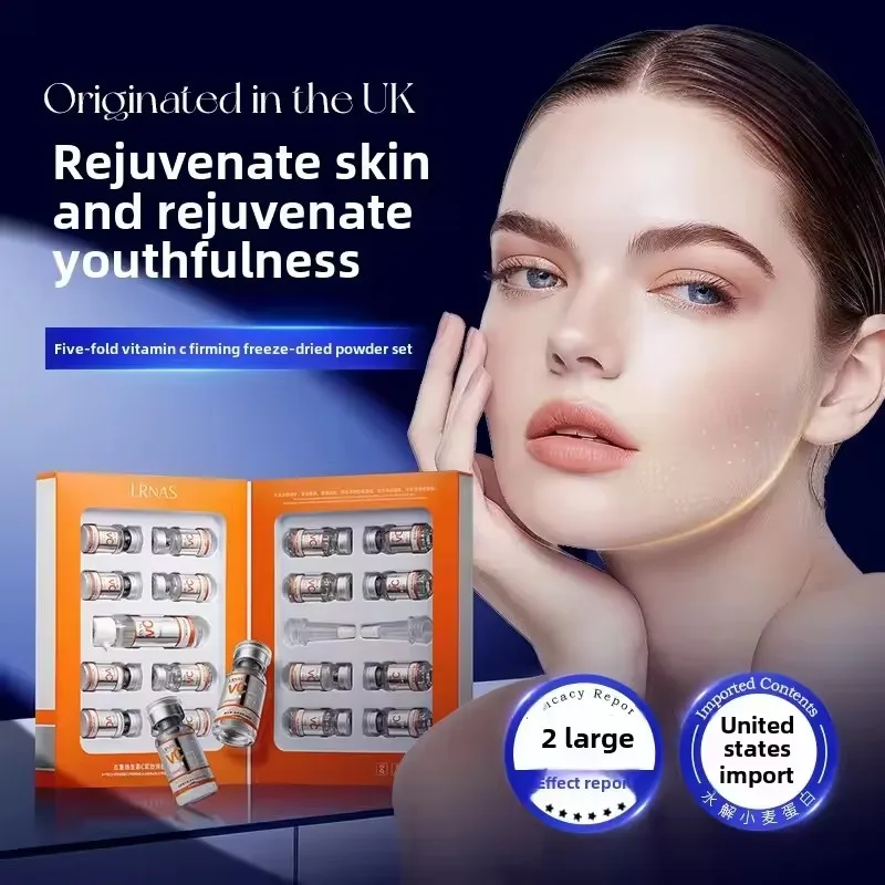 VC Oligopeptide Retinol Lyophilized Powder Face Serum Set Anti Aging Brightening Moisturizing Essence for All Skin Skincare