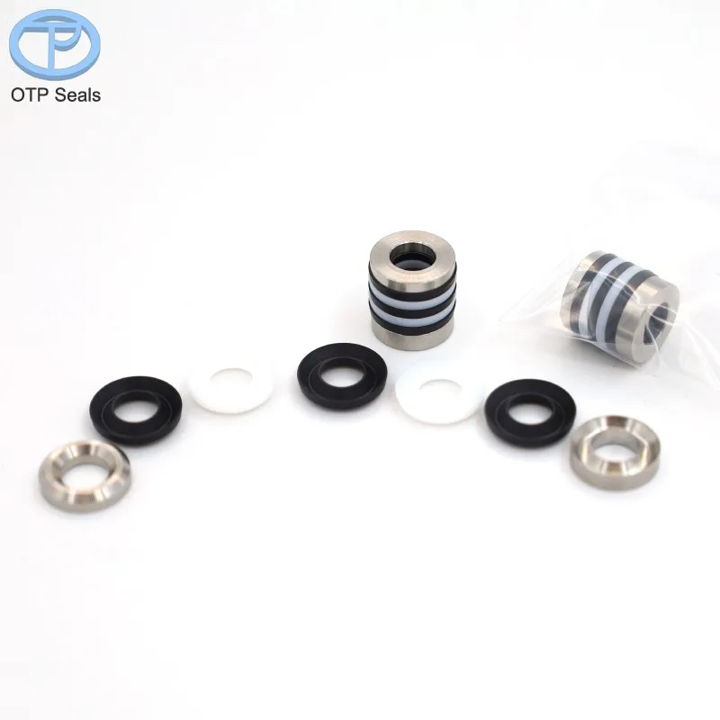

V-shaped combination seal piston rod seals stainless steel PTFE Set of 7 non-standard parts shaped parts factory customized otp