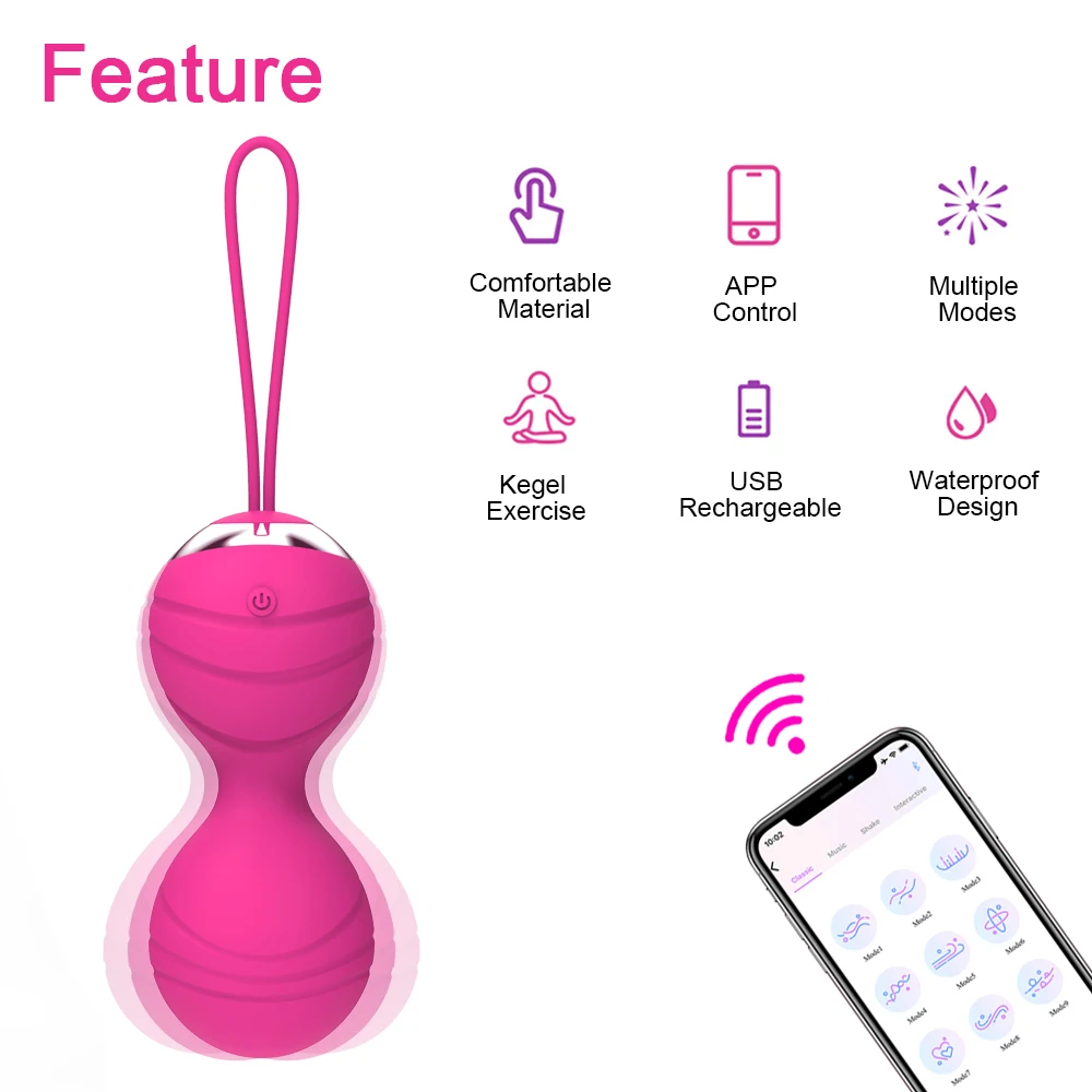 APP Remote Control Vagina Balls Vibrator Female Vaginal Tight Exercise Kegel Ball 10 frequency Vibrating Eggs Sex Toys For Women