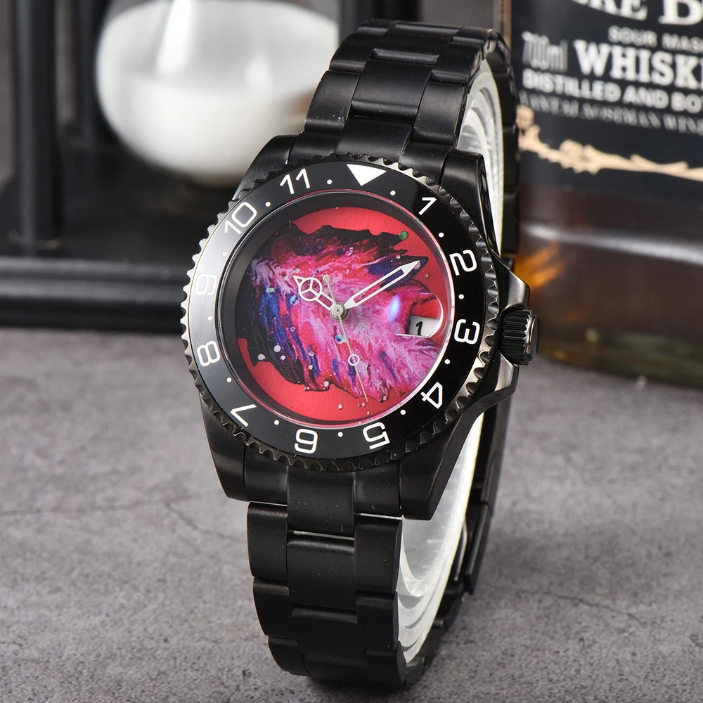 

NH35 Watch 40mm Watch case Luxury men's Watch sapphire glass for NH35 Automatic mechanical Movement Men's watch