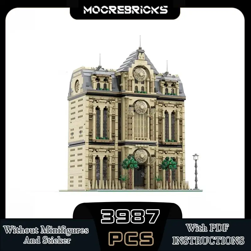 

MOC Famous Movie Foreign Governments The Consulate Modular construction Technology Building Blocks Model Kid's Toys Gift