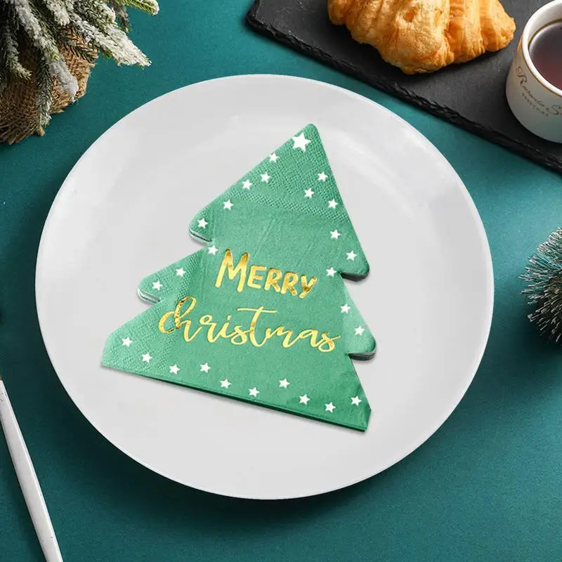 Christmas Tree Paper Napkins Christmas Tree Decorative Napkin Christmas Tree Decorative Dinner Napkins For Home Cafe Restaurant