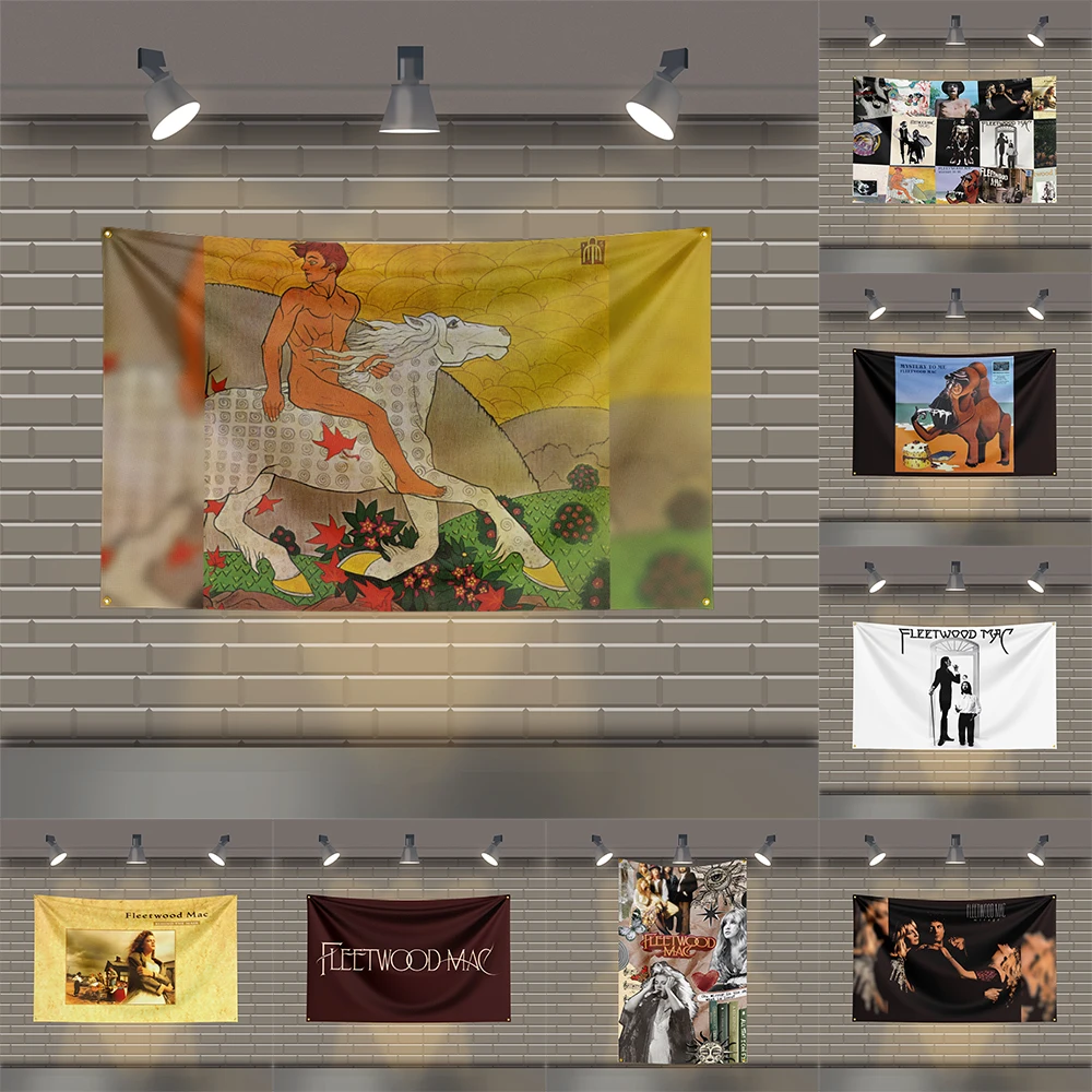 

3x5 Ft F-fleetwood M-macs Heavy Metal Band Flag Rock Music Wall Banner for Bedroom Studio Bar Concert Outdoor Decor