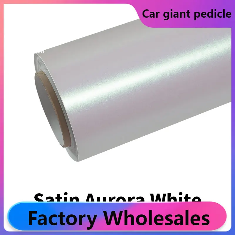 ZHUAIYA Sarin Satin White Vinyl Wrap film wrapping film bright 152*18m quality Warren Covering film car