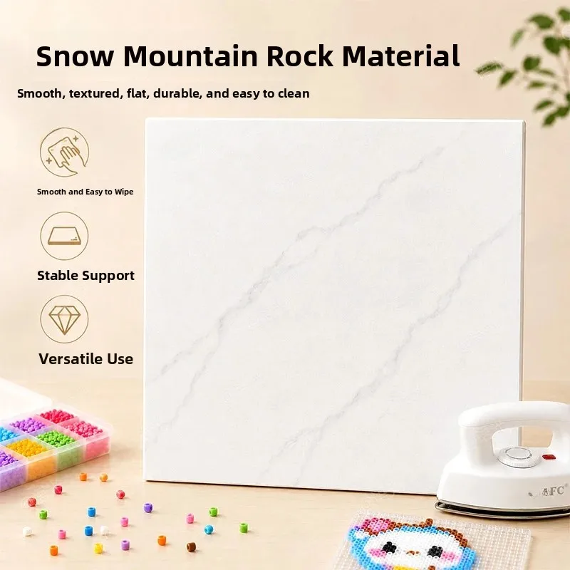 Natural Stone Marble Pet Cooling Board High Temperature Resistant Handmade DIY Assembly Bean Board Cooling Tool for Pets