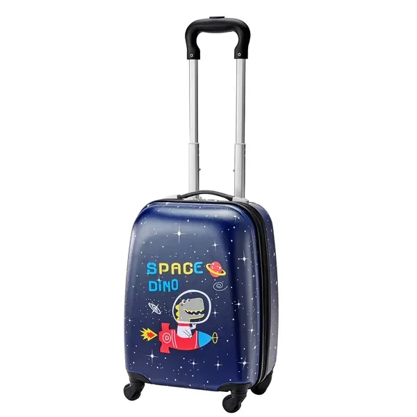 

2Pcs Kids Travel Luggage Set 18" Hardside Rolling Suitcase with Hard Shell Backpack Children Carry-On Luggage