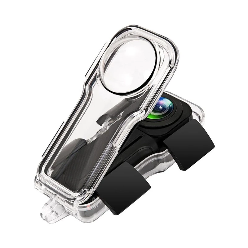 ซองกันน้ำสำหรับ Insta360 One RS 1นิ้วเคสดำน้ำ Laika กล้อง aciton ความลึก40เมตรกันน้ำอุปกรณ์เสริมแบบพกพา