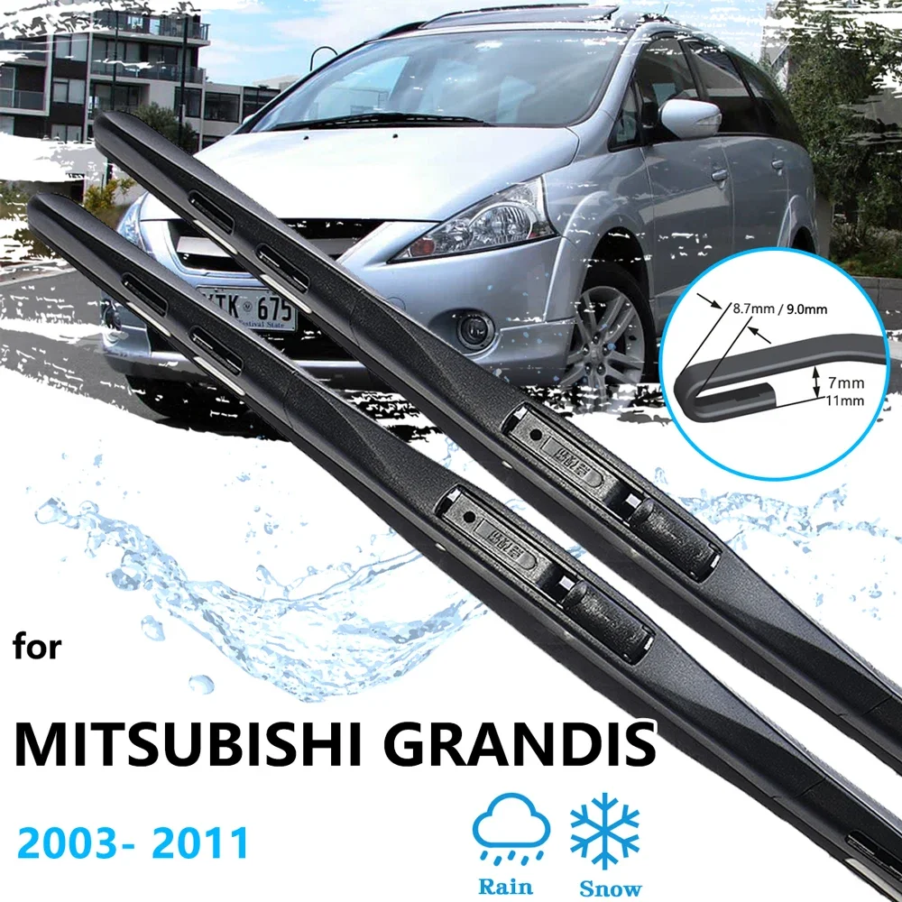 

For Mitsubishi Grandis Space Wagon 2003~2011 NA BA Parts Auto Front Rear Wiper Blades Cutter Back Window Arm U J Hook Hatchback