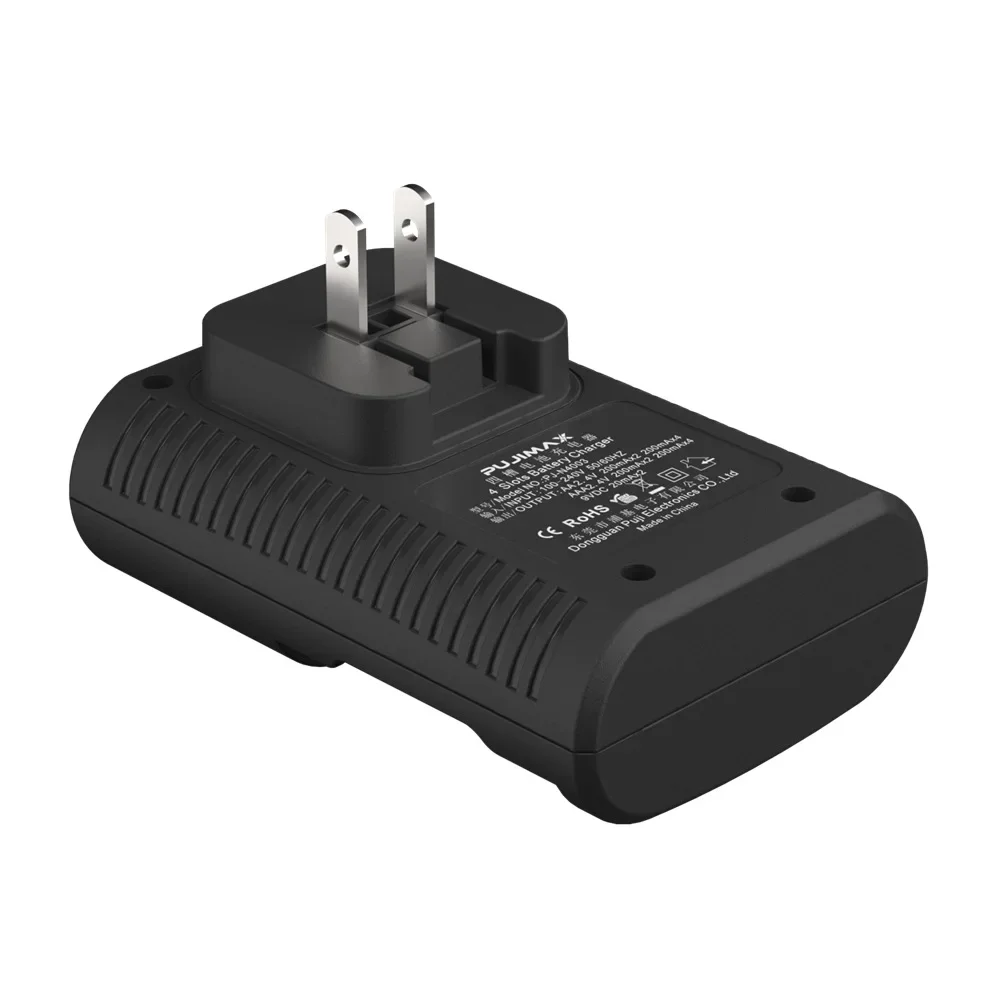 9V Universal Battery Charger US EU Plug with LED Light for 9V Rechargeable Battery and 1.2V AA/AAA Rechargeable Battery