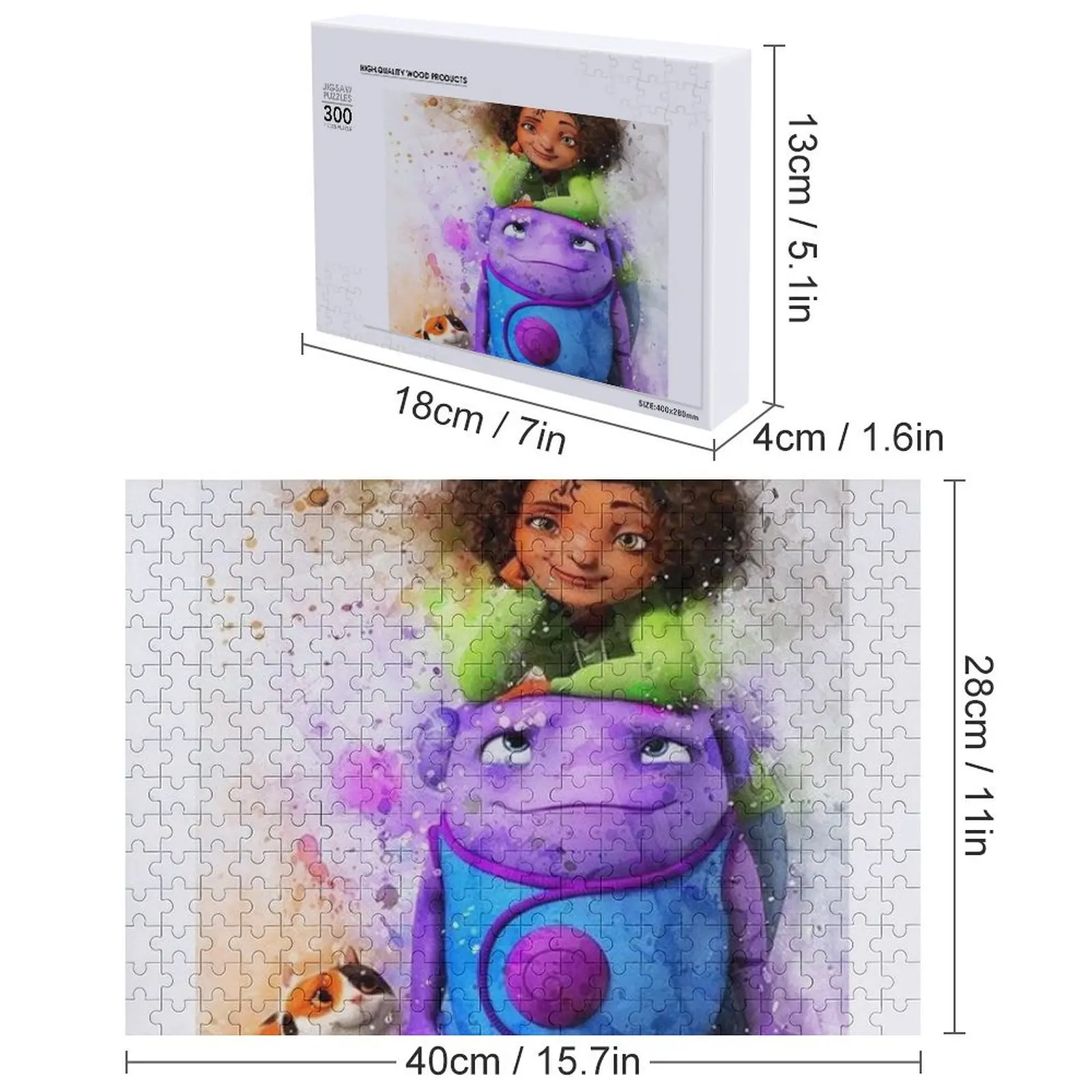 Cute Art Home movie Jigsaw Puzzle Customized Kids Gift Jigsaw Custom Puzzle