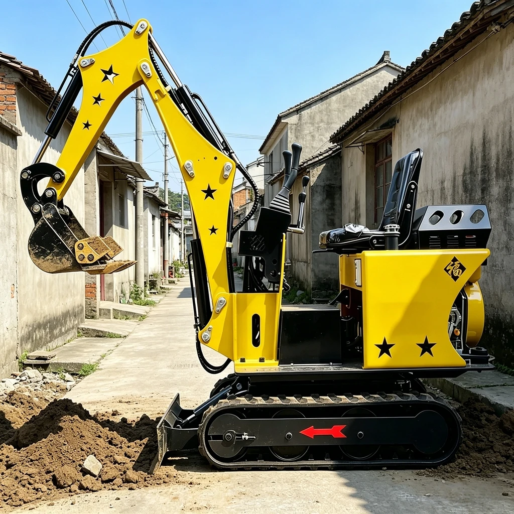Miniescavadeira de 1.0 Tonelad - Trencher Machine Small avaliação e preço