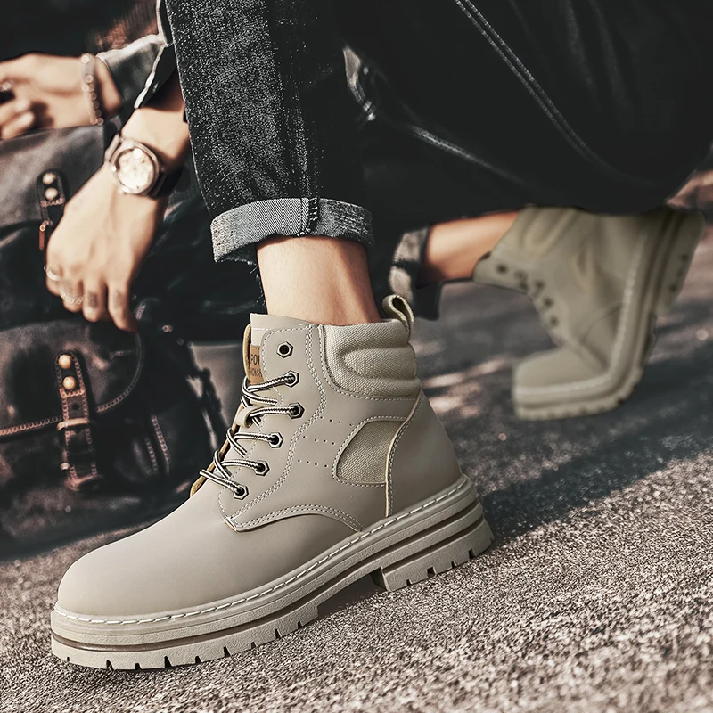 أحذية رجالية جديدة للفصول الأربعة، نعل ناعم للاستخدام الخارجي، نعل سميك متعدد الاستخدامات، أحذية عالية الجودة مضادة للانزلاق ومقاومة للاهتراء