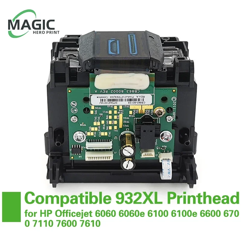 

1X CB863-80002A 932 933 932XL 933XL Печатающая головка принтера для HP Officejet 6060 6060e 6100 6100e 6600 6700 7110 7600 7610