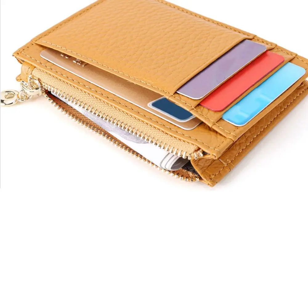 

Ultra-thin Large Capacity Cowboy Short Wallet Luxury Simple Cowhide Card Holder Multi-function Coin Pocket Purse Gift