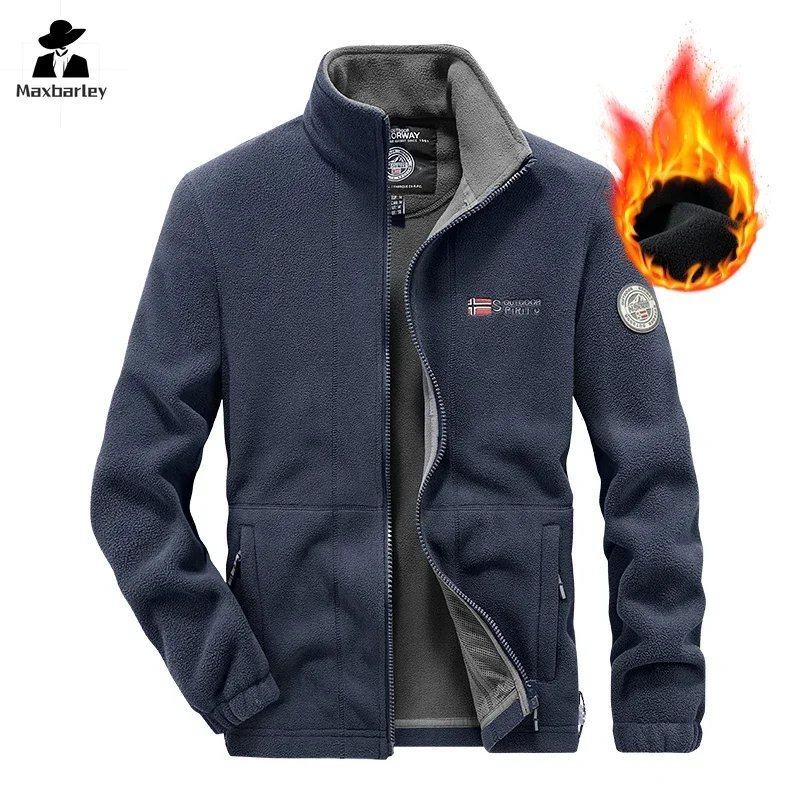 Casaco à prova de frio de lã espessa masculino, casaco quente masculino de esqui de montanha, marca moda casual, design de alta qualidade, inverno,