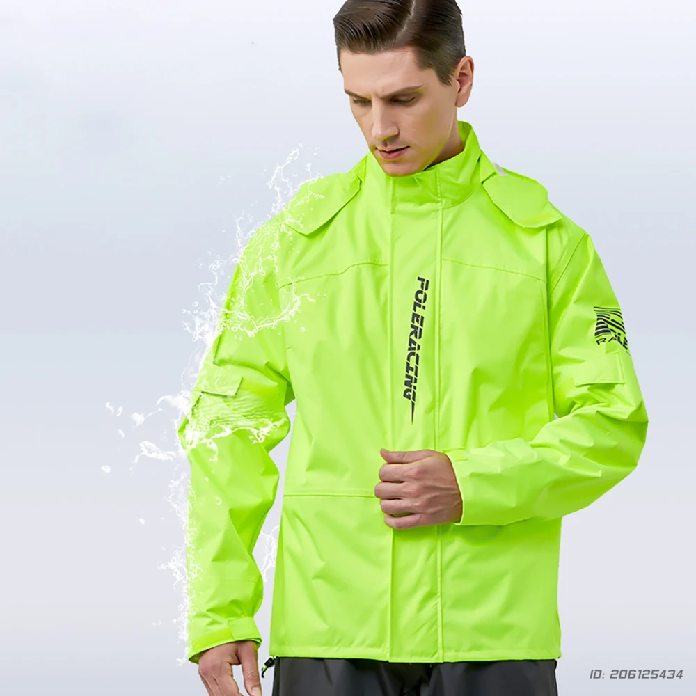 

Foldable Waterproof Motocross Raincoat Suit Lightweight Full Body Split Raincoat Outdoor Motorcycle Riding Raincoat S-3XL